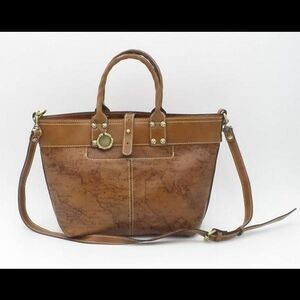 Patricia Nash Analia Top Handle Crossbody Tote Riot Rust